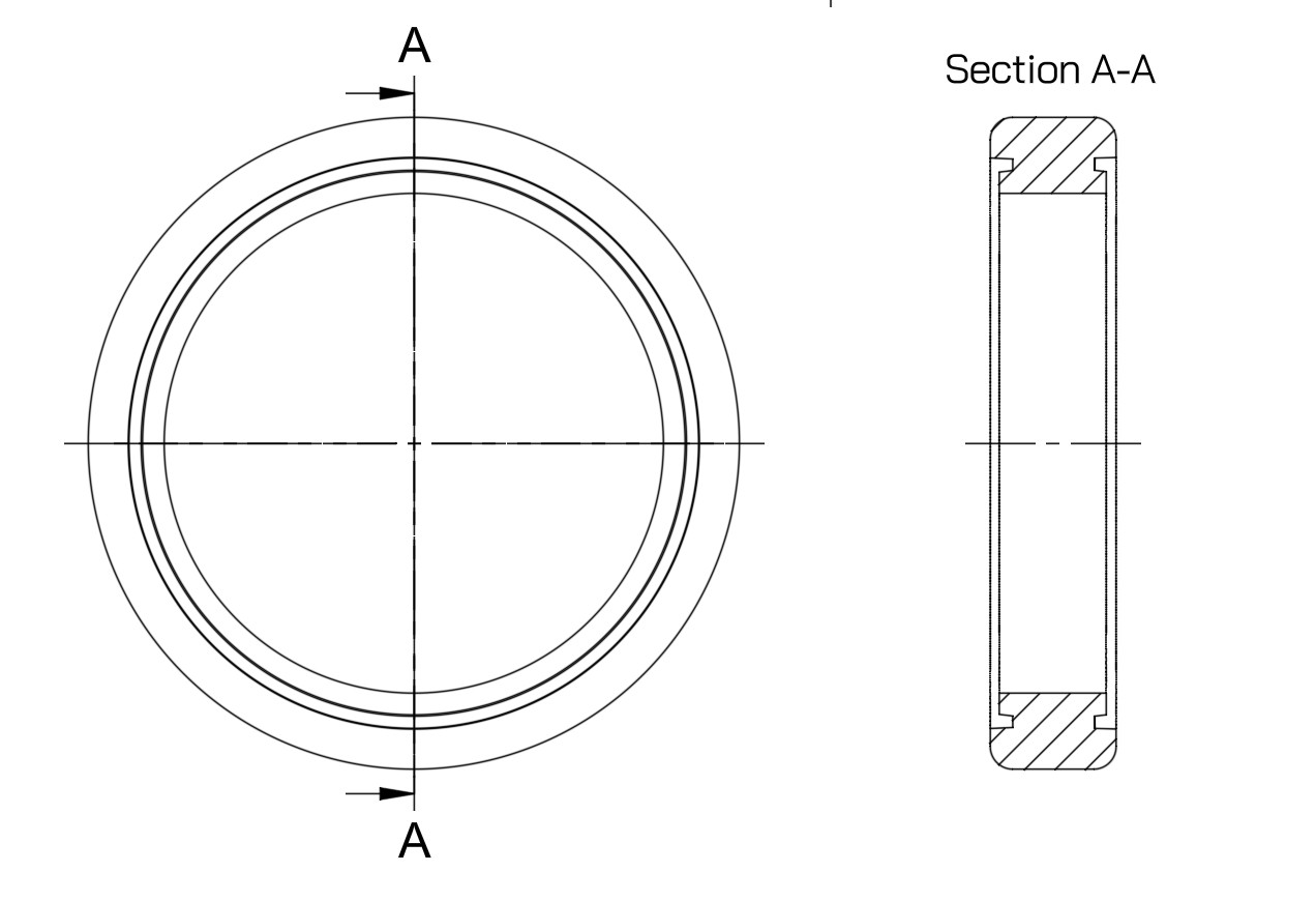 Creaser ring engineering profile