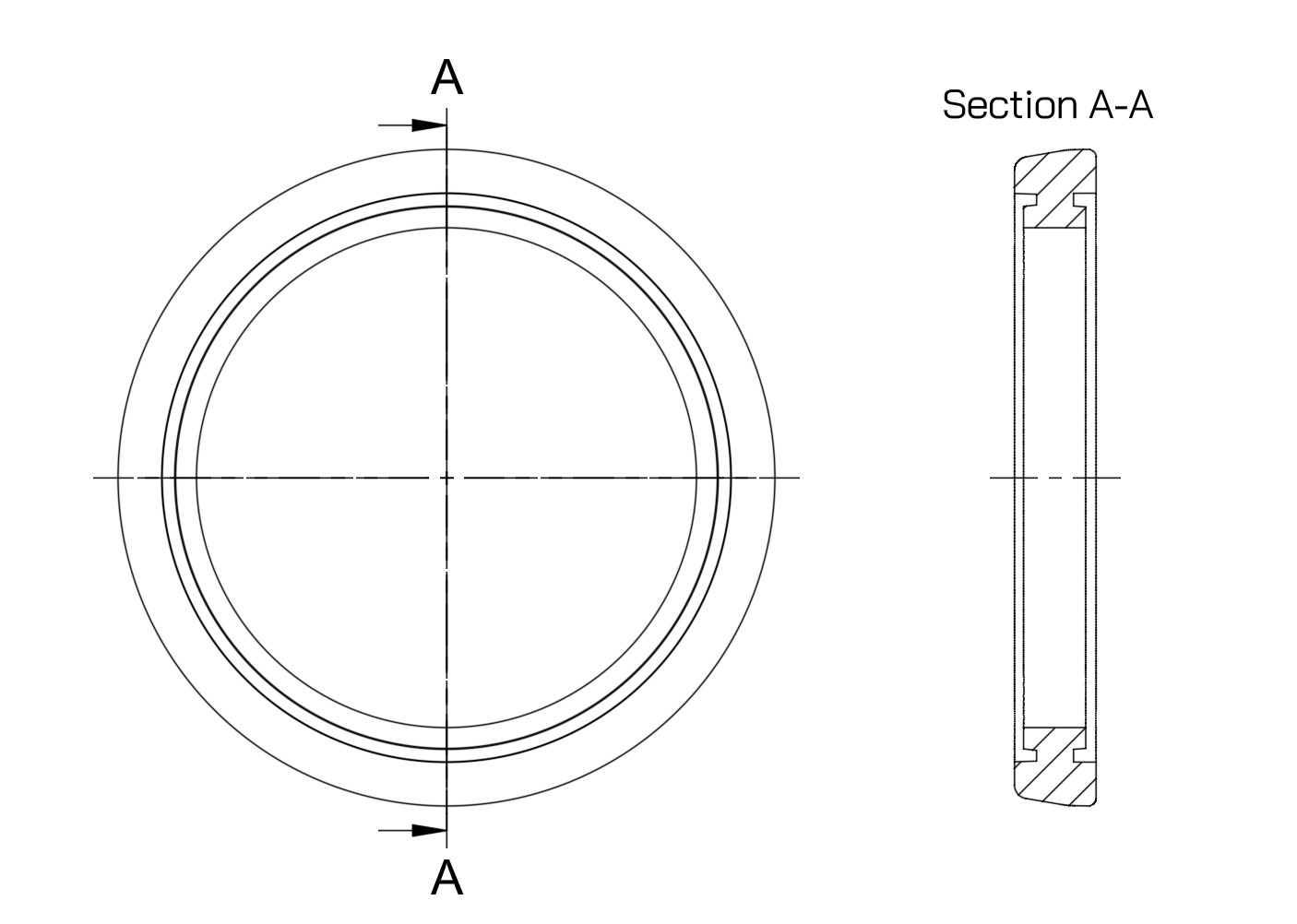 Alternative creaser ring profile