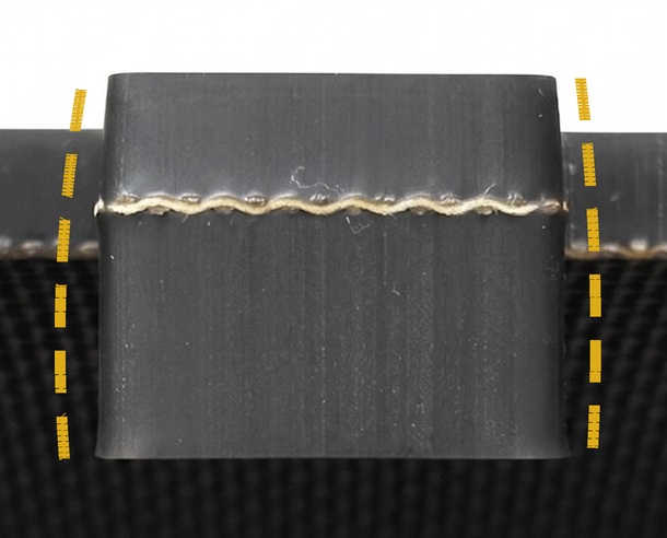 Close-up of a GlideLock tapered locking finger