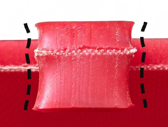 Close-up of a standard puzzle lock finger (third-party design)